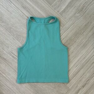 Intimately Free People Hayley Racerback Ribbed Brami Tank XS/S Teal